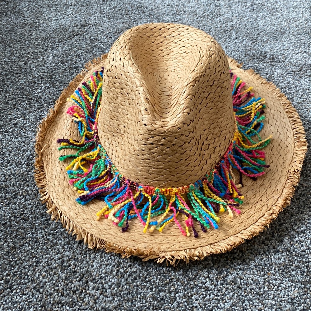 Boutique brand straw hat.